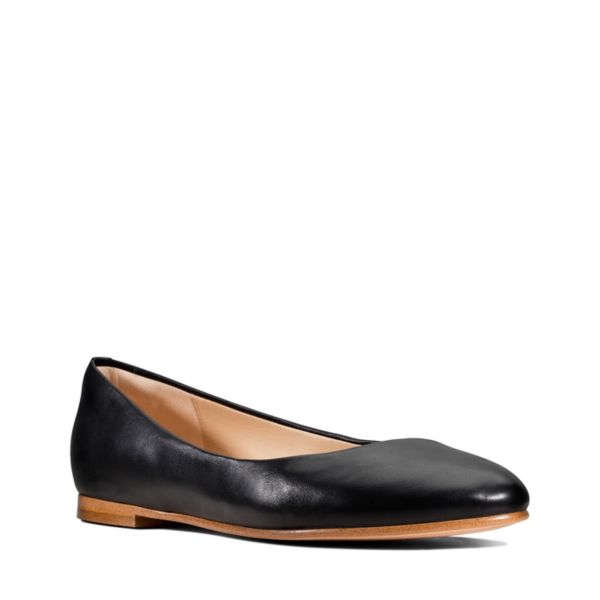 Clarks Womens Grace Piper Flat Shoes Black | CA-7685240